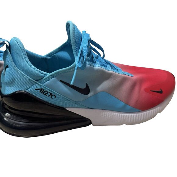 Nike Mens Air Max 270 CJ0767-400 Red Blue Sports Low Top Sneaker Shoes Size 12